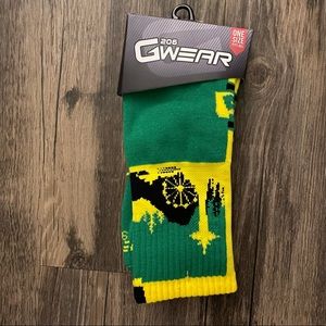 NWT 206 GWear Seattle Skylight Unisex Socks